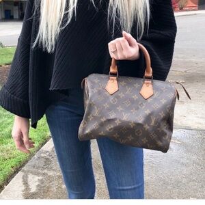 Louis Vuitton Dark Brown Monogram Satchel